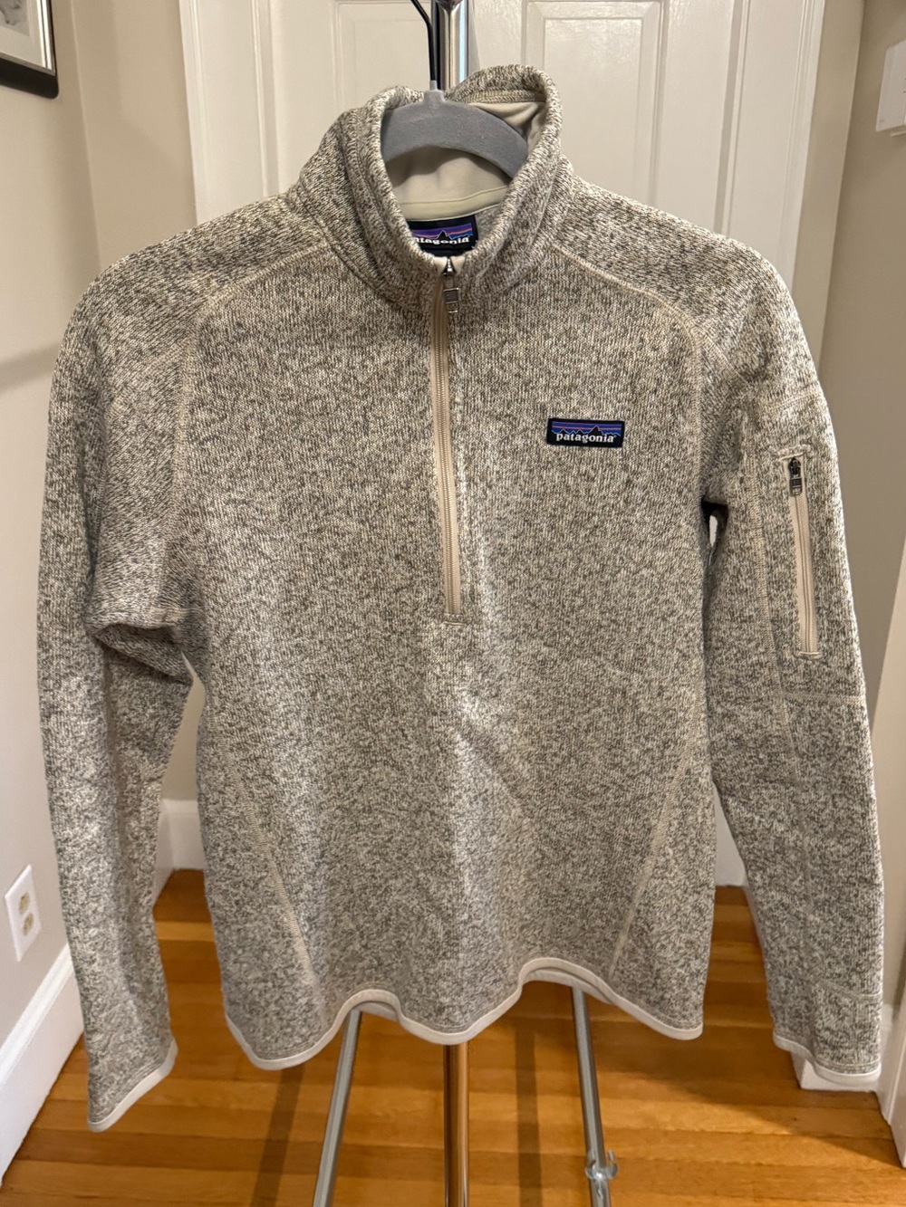 Patagonia Women's Better Sweater 1/4 Zip in Heathered Tan, Size S